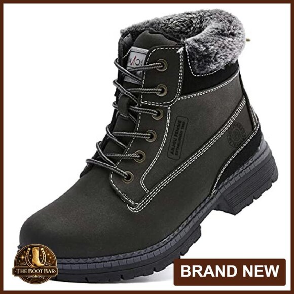 Waterproof Winter Hiking Boots Women's Size 8 Warm Faux Fur Lined - Picture 2 of 8